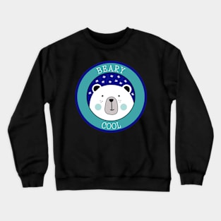 Cute Bear Illustration Animal Pun Crewneck Sweatshirt